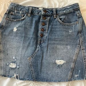 Free People Denim Skirt